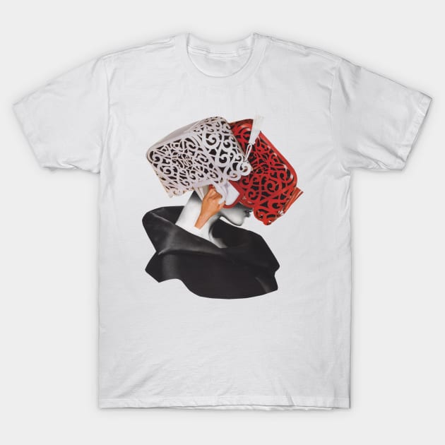 Two Bags One Girl T-Shirt by Luca Mainini